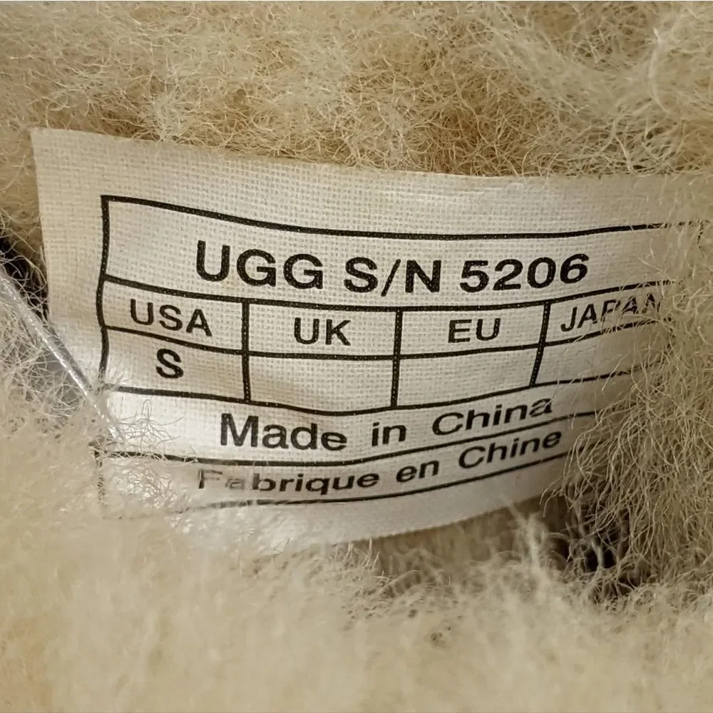 Ugg Infants Boo Crib Fur Boots - Style 5206 - Size Small